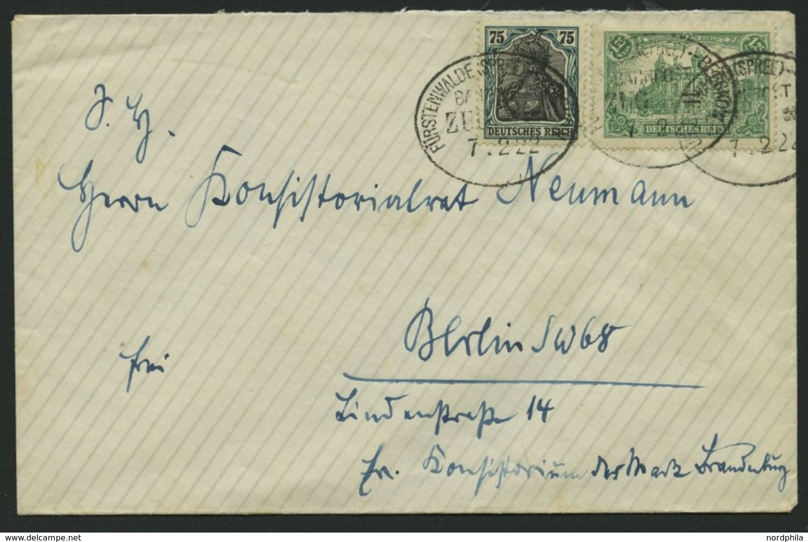 BAHNPOST 1920-37, 5 Verschiedene Bahnpostbelege, Pracht - Frankeermachines (EMA)