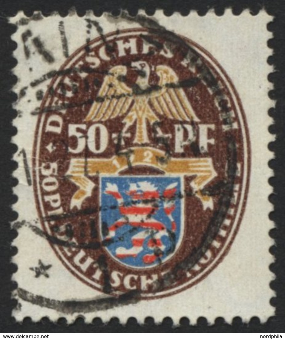 Dt. Reich 401X O, 1926, 50 Pf. Nothilfe, Wz. Stehend, Pracht, Mi. 130.- - Otros & Sin Clasificación