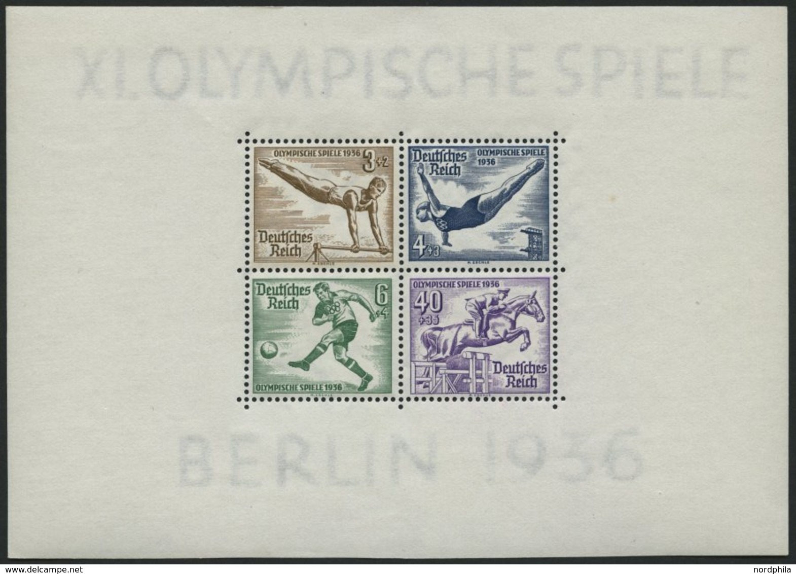 Dt. Reich Bl. 5 **, 1936, Block Olympische Spiele, Pracht, Mi. 120.- - Sonstige & Ohne Zuordnung