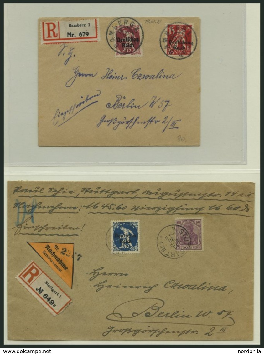 SAMMLUNGEN, LOTS O, BRIEF, Saubere Gestempelte Sammlung Inflation Von 1919-22 Im Neuwertigen Leuchtturm Falzlosalbum, Mi - Usados