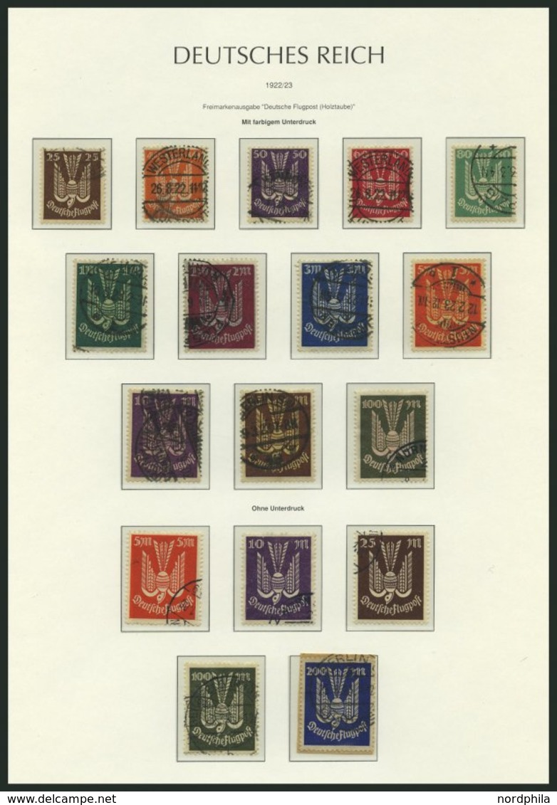 SAMMLUNGEN, LOTS O, BRIEF, Saubere Gestempelte Sammlung Inflation Von 1919-22 Im Neuwertigen Leuchtturm Falzlosalbum, Mi - Used Stamps