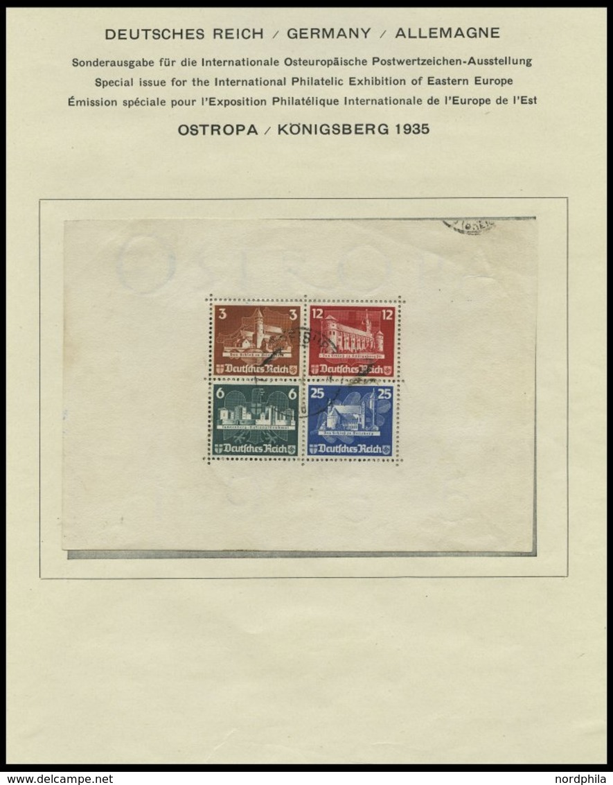 SAMMLUNGEN O,* , 1923-1945, Sammlungsteil Dt. Reich Mit Vielen Guten Sätzen Und Blocks, Gestempelt Oder Ungebraucht Gesa - Used Stamps