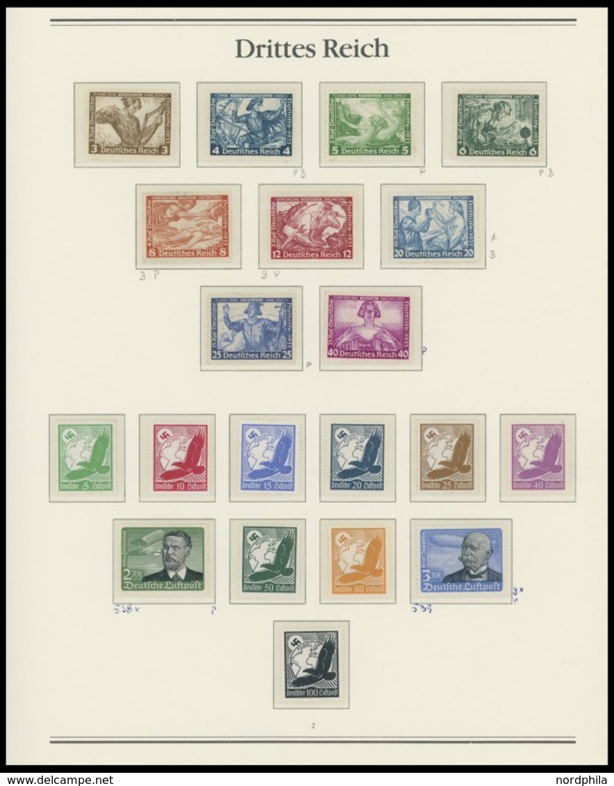 SAMMLUNGEN *,(*),** , 1933-37, Ungebrauchte Sammlung Mit Diversen Besseren Ausgaben, Vieles Ist Jedoch Nachgummiert, Dah - Used Stamps