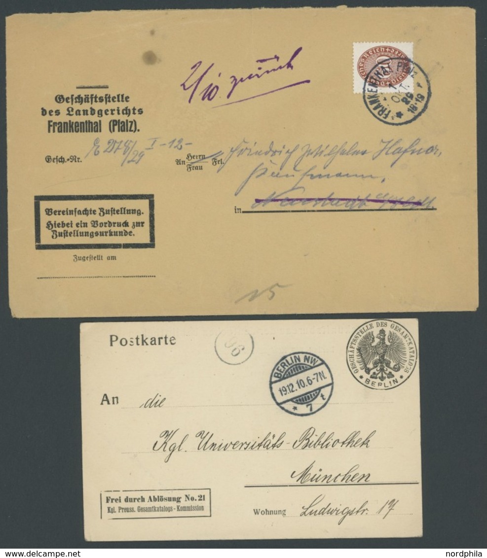 LOTS 1903-43, Partie Von 42 Belegen, Etwas Unterschiedlich, Fundgrube! - Other & Unclassified