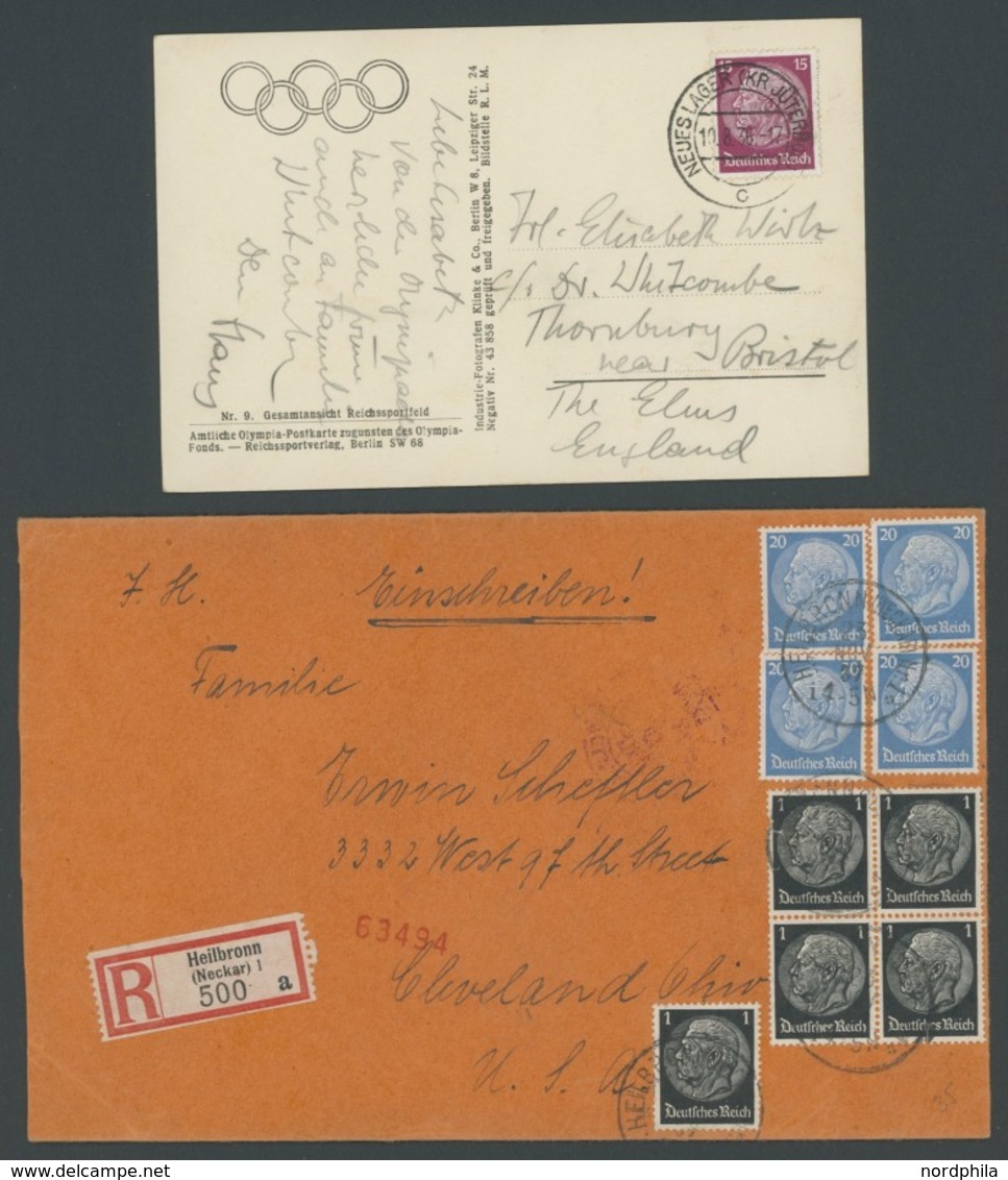 LOTS 1924-42, über 90 Belege, Dabei 7x Block 7 Mit Sonderstempel, Feinst/Pracht, Fundgrube! - Sonstige & Ohne Zuordnung