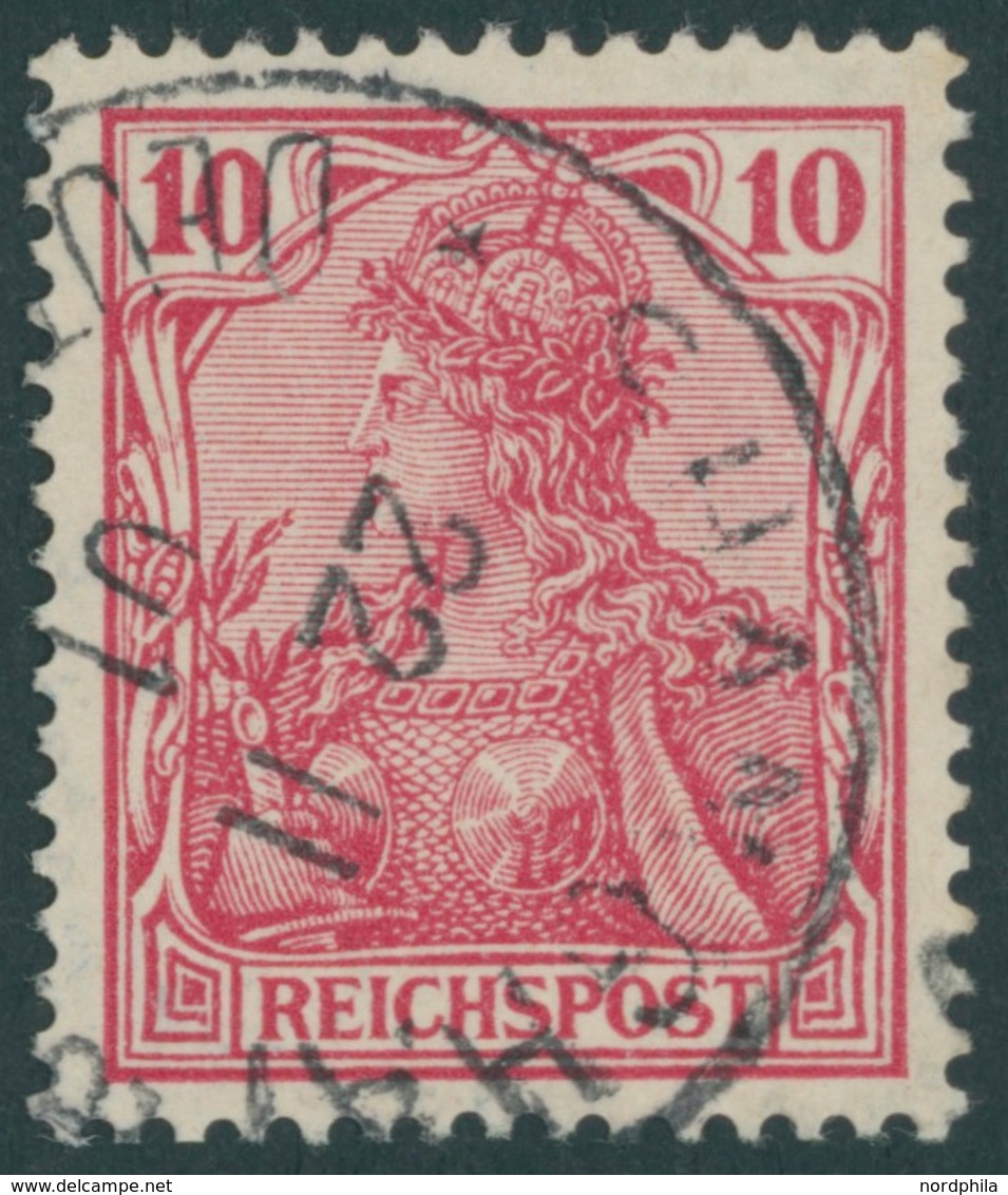 DP CHINA P Vc O, Petschili: 1900, 10 Pf. Reichspost, Stempel SHANGHAI, Pracht, Mi. 55.- - Chine (bureaux)