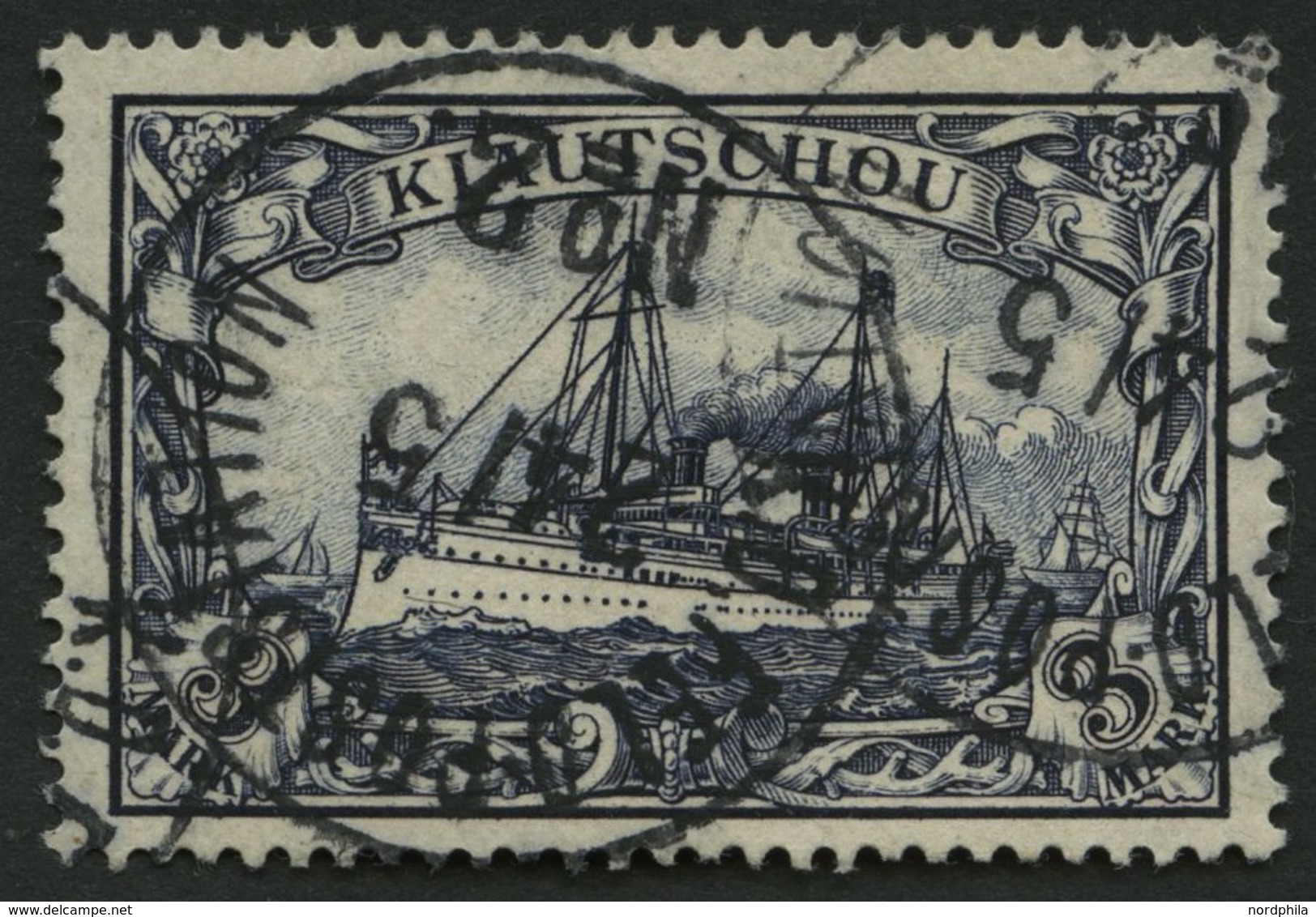 DP CHINA P VIm O, Petschili: 1901, 3 M. Kiautschou, Stempel K.D. FELD-POSTSTATION No. 2, Pracht, Fotoattest Jäschke-L.,  - Deutsche Post In China
