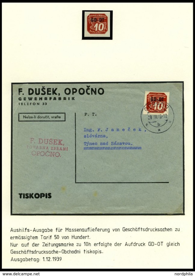 BÖHMEN UND MÄHREN Brief,** , 1939-45, Interessante Sammlung Böhmen Und Mähren In 2 Bänden, Der Hauptwert Liegt In Den 60 - Other & Unclassified