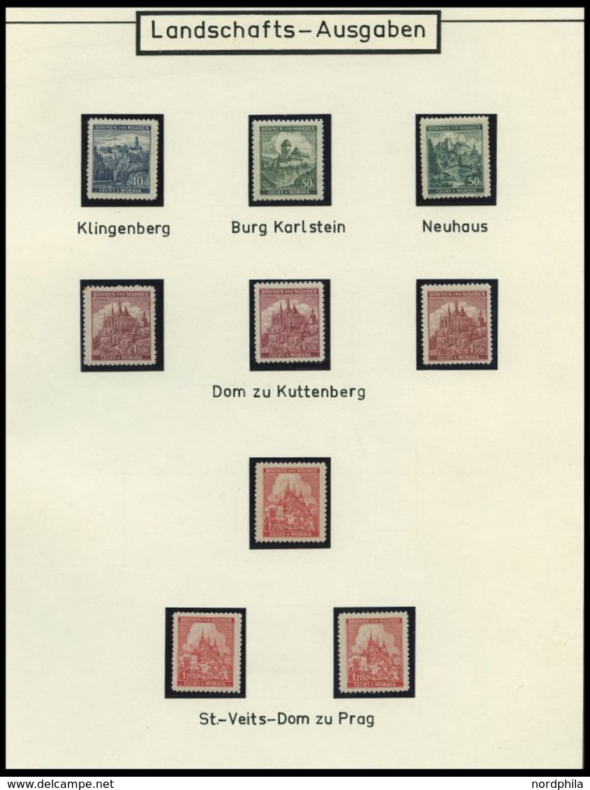 BÖHMEN UND MÄHREN Brief,** , 1939-45, interessante Sammlung Böhmen und Mähren in 2 Bänden, der Hauptwert liegt in den 60