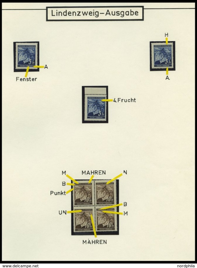 BÖHMEN UND MÄHREN Brief,** , 1939-45, interessante Sammlung Böhmen und Mähren in 2 Bänden, der Hauptwert liegt in den 60