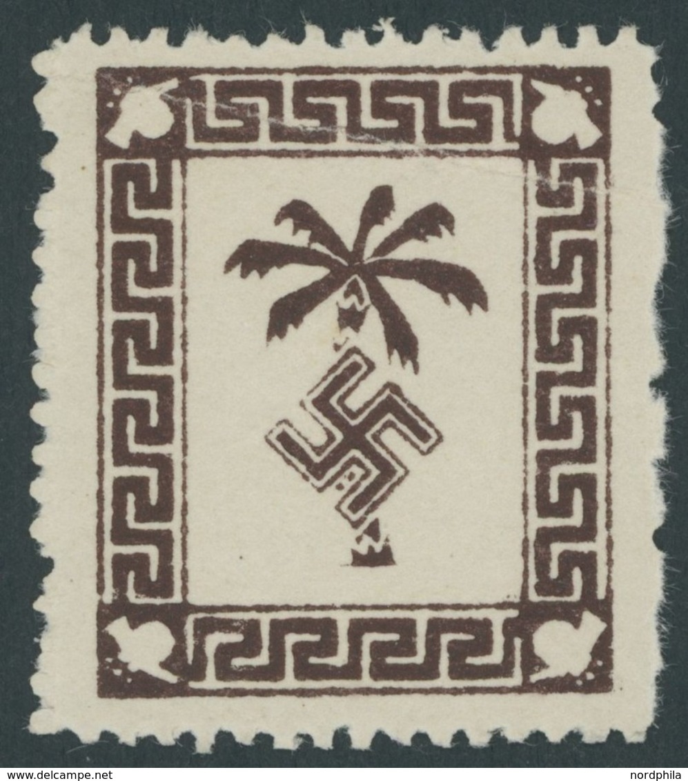 FELDPOSTMARKEN 5a **, 1943, Tunis-Päckchenmarke, Bugspur Sonst Postfrisch Pracht, Fotoattest Gabisch, Mi. 700.- - Besetzungen 1938-45