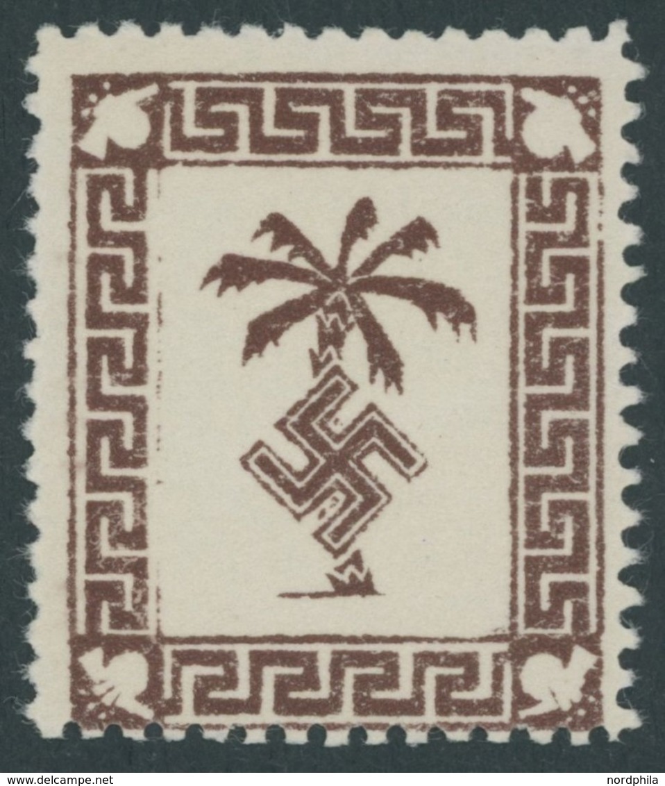 FELDPOSTMARKEN 5a (*), 1932, Tunis-Päckchenmarke, Ohne Gummi Sonst Pracht, Kurzbefund Gabisch, Mi. 180.- - Ocupación 1938 – 45