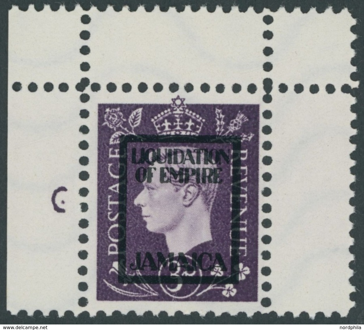 PROPAGANDAFÄLSCHUNGEN 14IVd (*), Deutsche Propagandamarken Für Großbritannien: 1944, 3 P. König Georg VI, Aufdruck Jamai - Occupazione 1938 – 45
