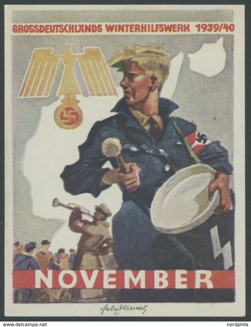 DT. GESCHICHTE/PROPAGANDA 1919-45 1939/40, Winterhilfswerk November, Ungebrauchte Selbstklebende Vignette Der Hitlerjuge - Altri & Non Classificati