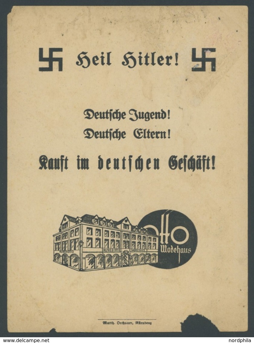 DT. GESCHICHTE/PROPAGANDA 1919-45 1944, Propagandablatt Hitler-Jugend Aus Arnstadt Und Mitteilung Zur Aufnahmefeier In D - Otros & Sin Clasificación