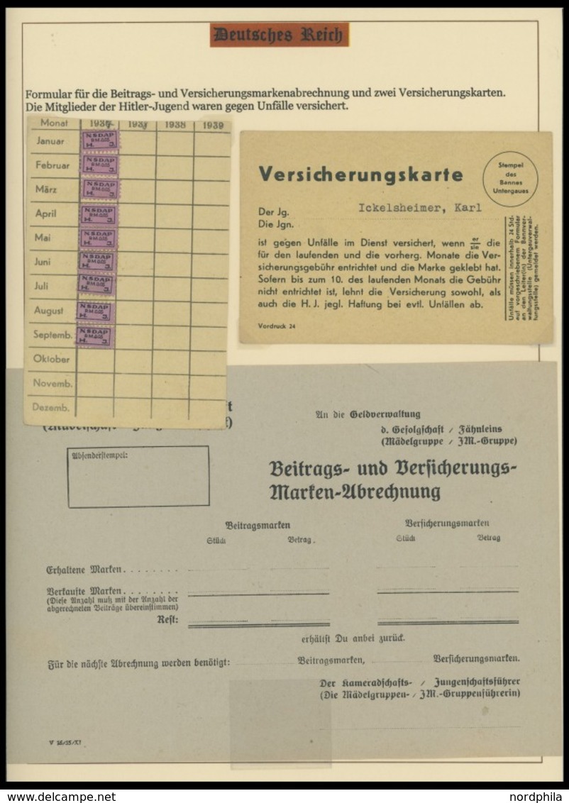 DT. GESCHICHTE/PROPAGANDA 1919-45 interessante Dokumentation Die Hitler-Jugend von 1923-45, ausstellungsmäßig aufgezogen