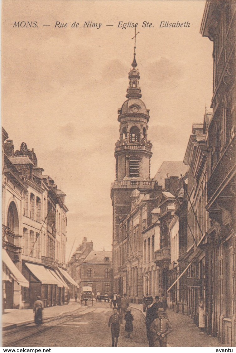 MONS / RUE DE NIMY / EGLISE STE ELISABETH / ANIMATION - Mons