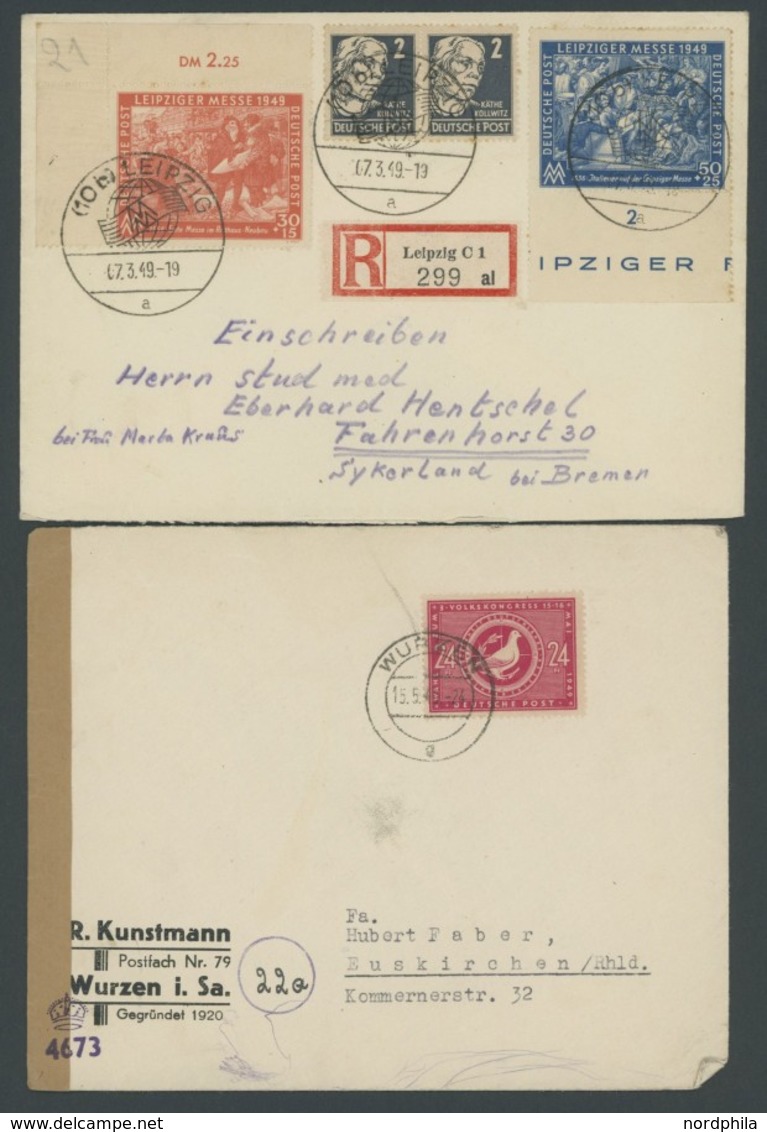 SAMMLUNGEN, LOTS 228-38 BRIEF, 1948/9, 11 Meist Verschiedene Belege, Meist Pracht - Altri & Non Classificati