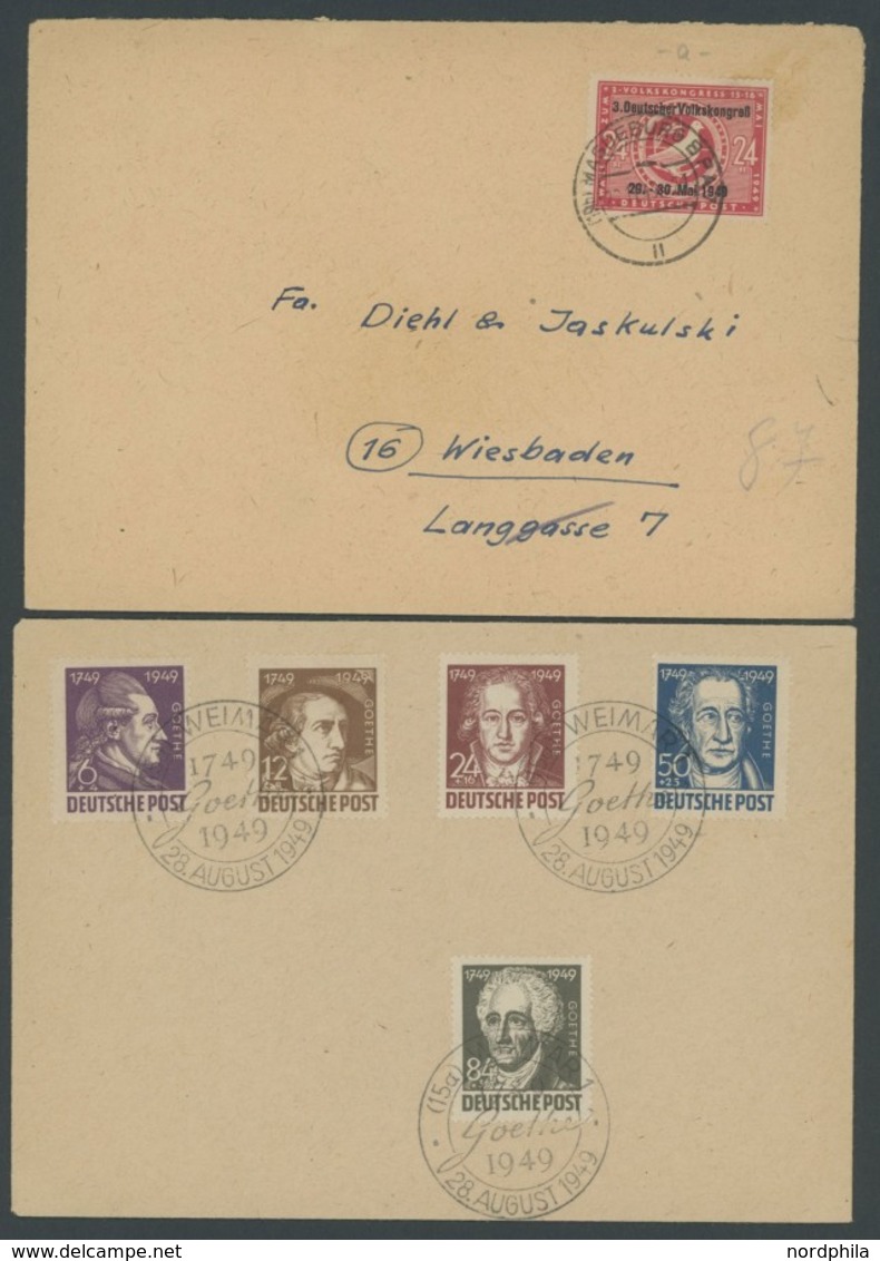 SAMMLUNGEN, LOTS 228-38 BRIEF, 1948/9, 11 Meist Verschiedene Belege, Meist Pracht - Autres & Non Classés