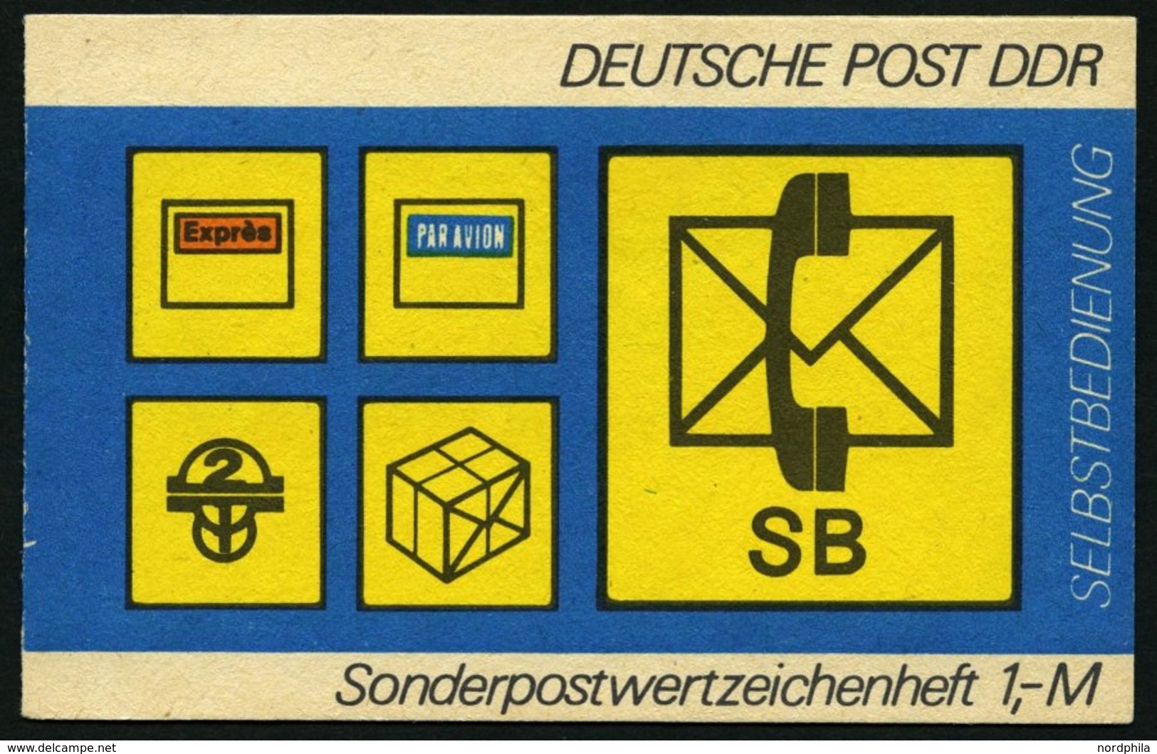 ZUSAMMENDRUCKE SMHD 11 **, 1982, Markenheftchen Selbstbedienung - Postsymbole, 6 Verschiedene Heftchen (ab,ac,ad,cb,cd,c - Zusammendrucke