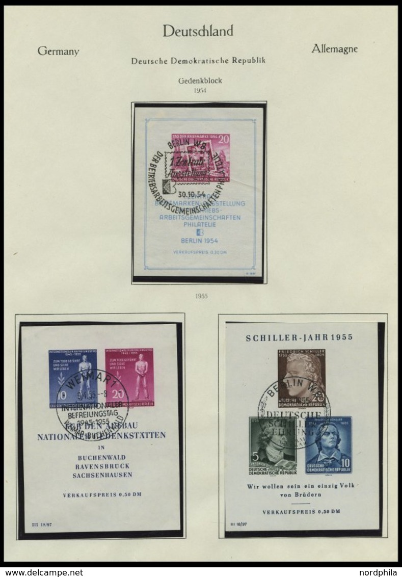 SAMMLUNGEN O, 1949-55, Gestempelter Sammlungteil DDR Mit Einigen Guten Ausgaben, Meist Bedarfsgestempelt, Feinst/Pracht - Sonstige & Ohne Zuordnung