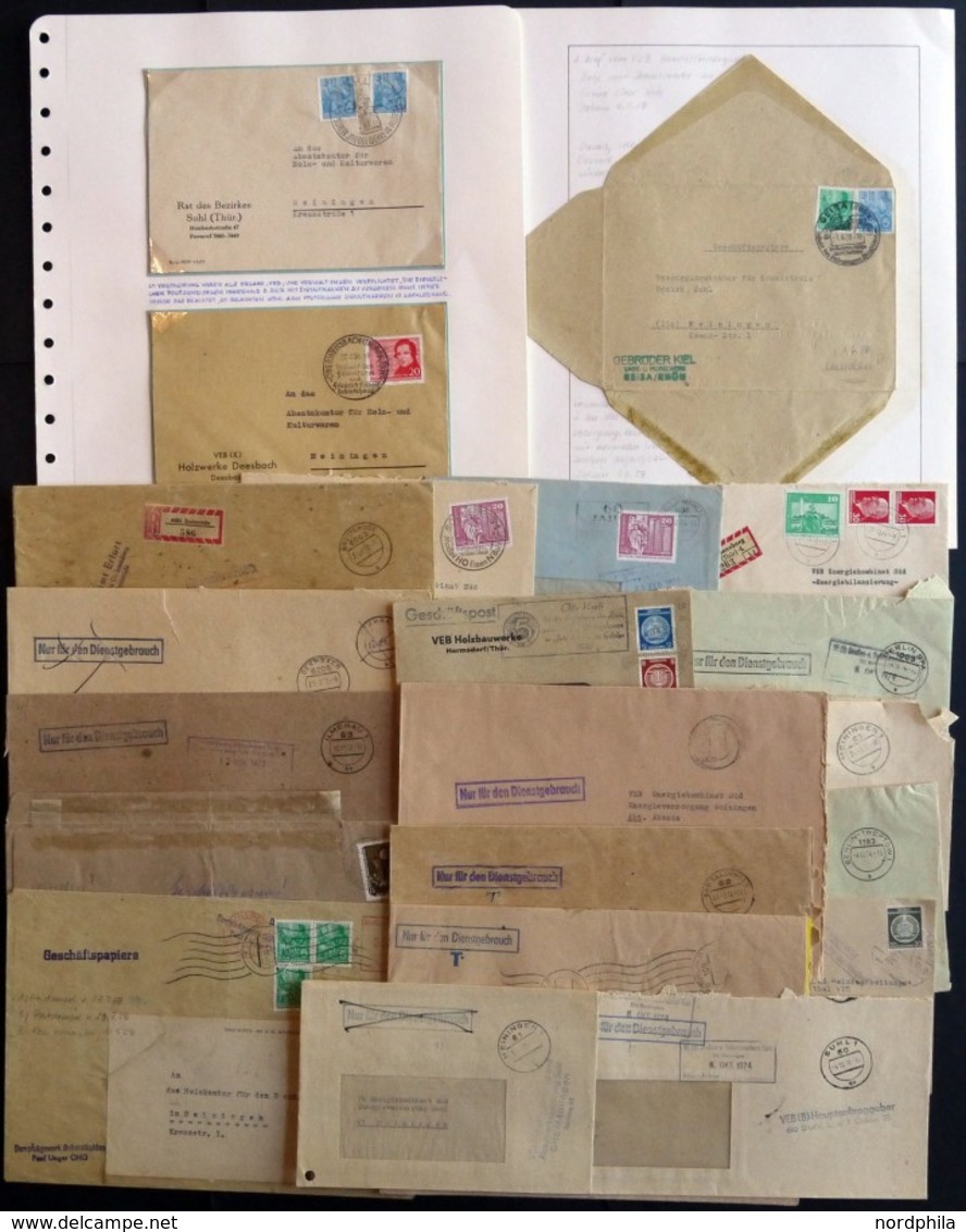 LOTS 1950-74, 25 Verschiedene Belege Behördenpost, Unterschiedliche Erhaltung - Sammlungen