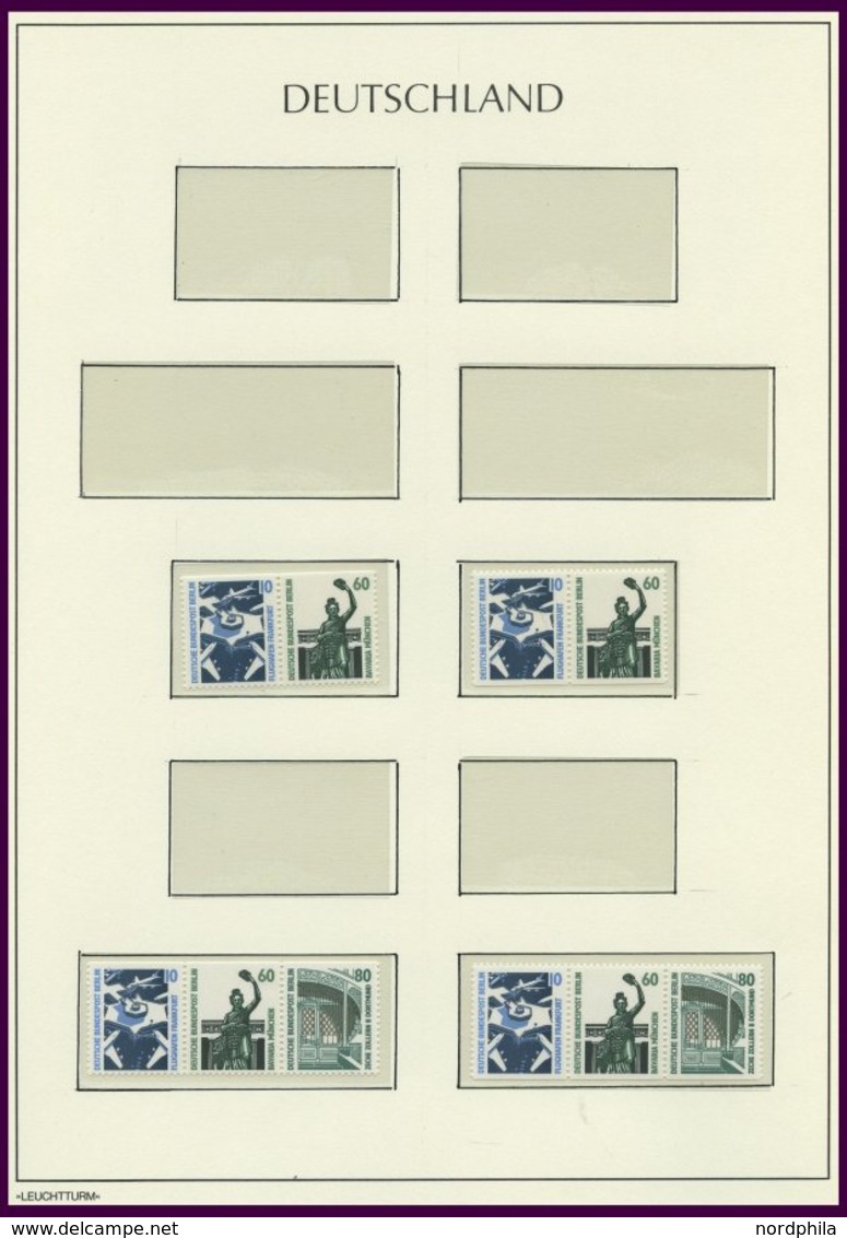 ZUSAMMENDRUCKE W 89-98 **, 1989, Sehenswürdigkeiten, Komplette Zusammendruck-Garnitur Mit 795 Und 834C/D, Pracht, Mi. 25 - Se-Tenant