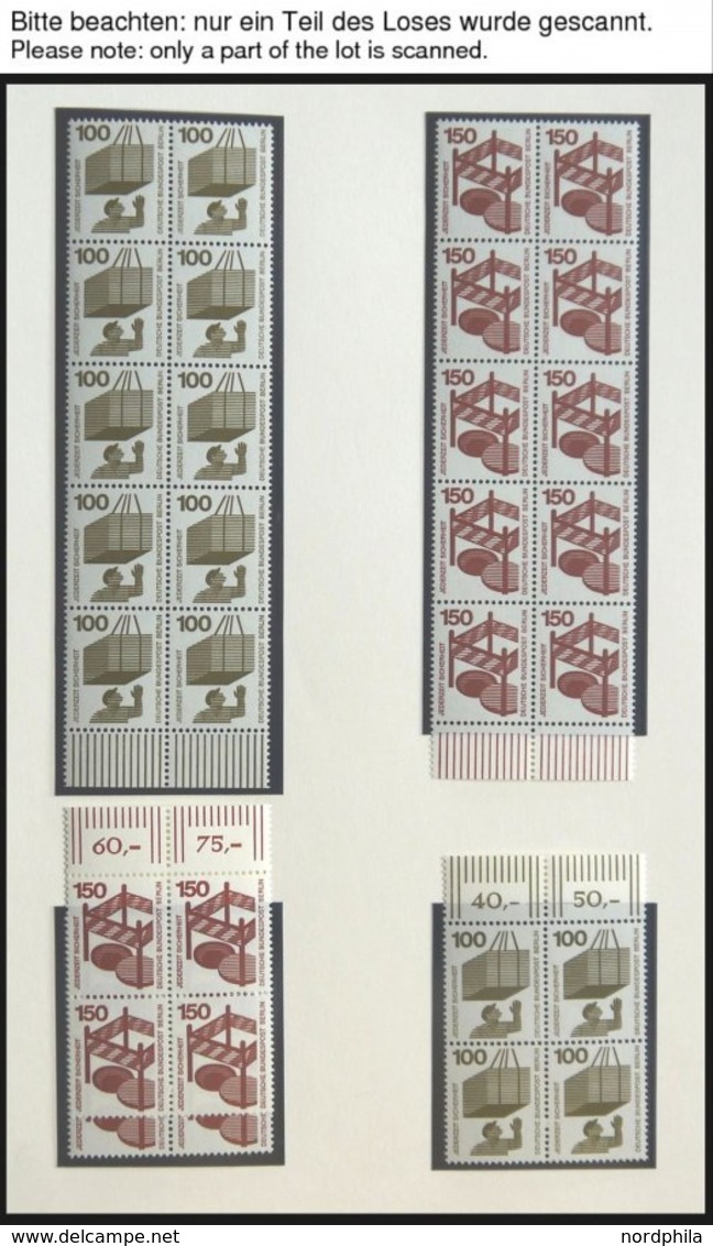 ENGROS 402-11 Paar **, 1971, Unfallverhütung, 9x In Waagerechten Paaren (in Einheiten), Pracht, Mi. 360.- - Verzamelingen