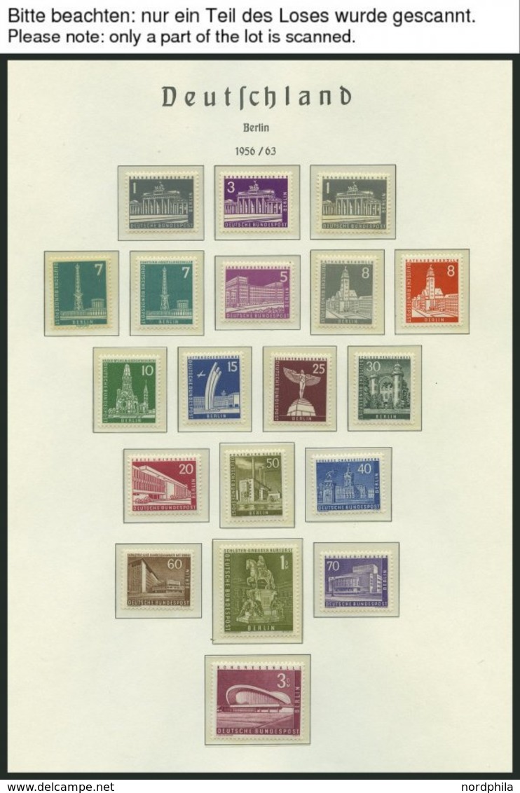 SAMMLUNGEN **, 1955-83, Kompletter Postfrischer Sammlungsteil Auf Leuchtturm Falzlosseiten, Pracht - Colecciones