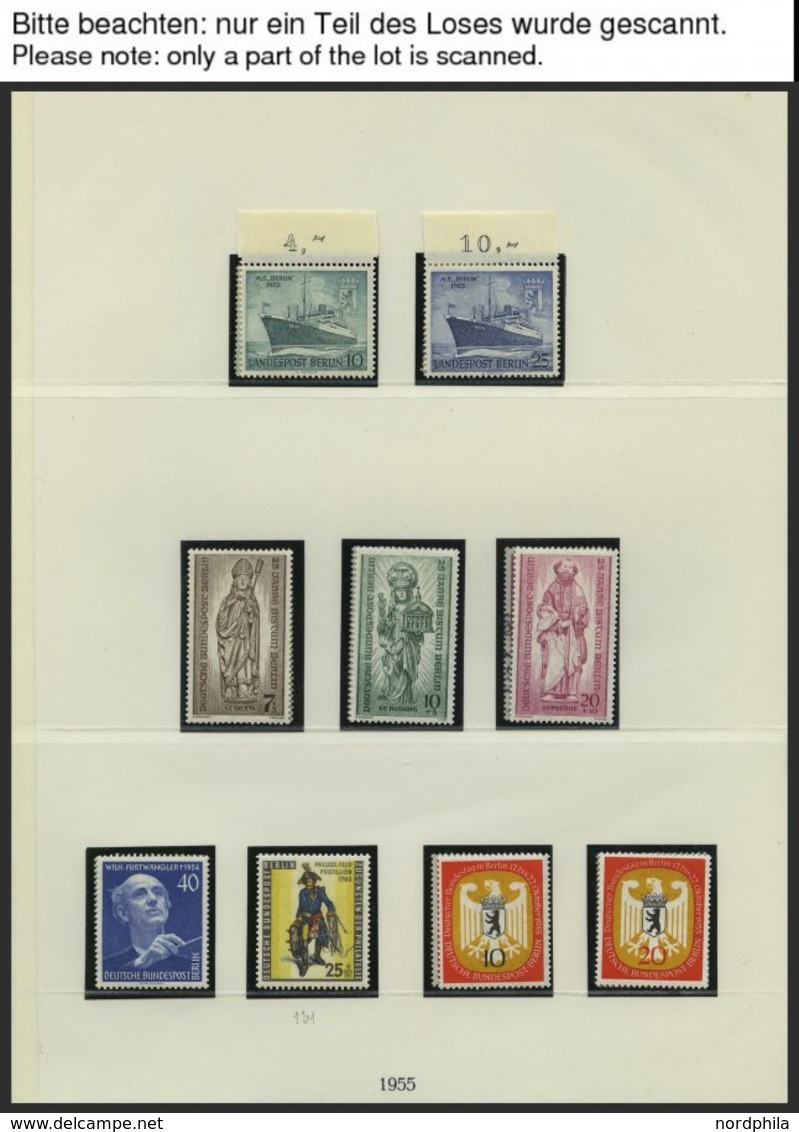 SAMMLUNGEN **, O, Komplette Sammlung Berlin Von 1955-90 In 2 Lindner-Bi-Collect Falzlosalben, Doppelt Gesammelt (** Und  - Collections