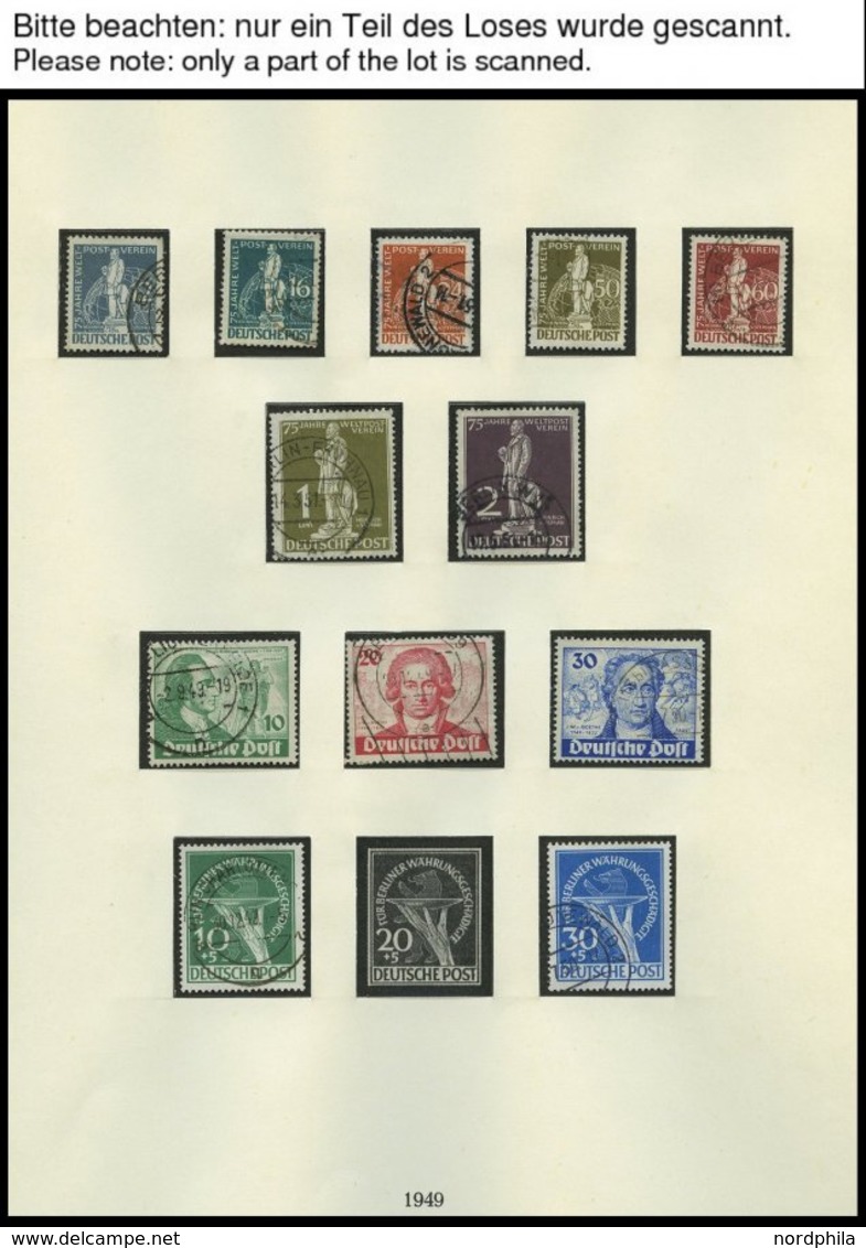 SAMMLUNGEN O, Gestempelte Sammlung Berlin Von 1948-70 Im Lindner Falzlosalbum, Komplett Bis Auf Schwarzaufdruck 2 - 5 M. - Sammlungen