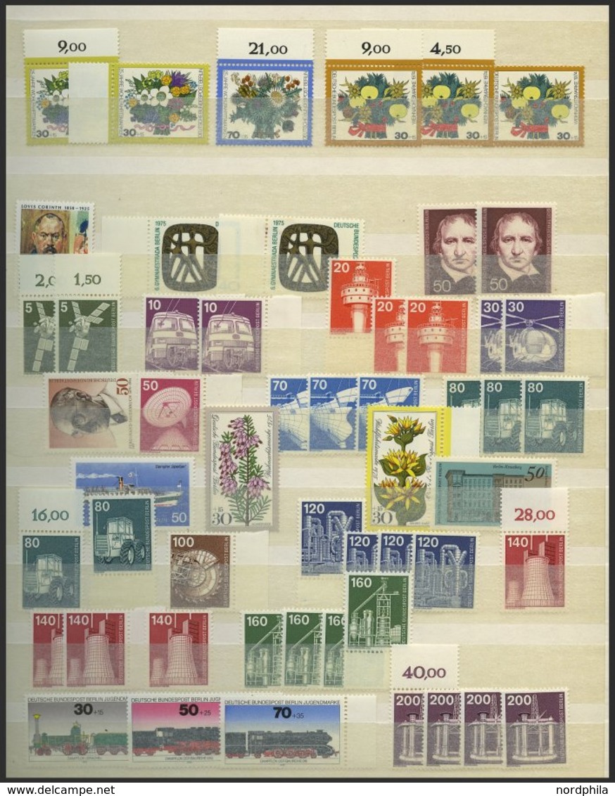 LOTS **, Postfrische Reichhaltige Dublettenpartie Von 1965-86, Mit Mi.Nr. 270-85 (10x) Und 494-507 (8x) Etc., Prachterha - Used Stamps