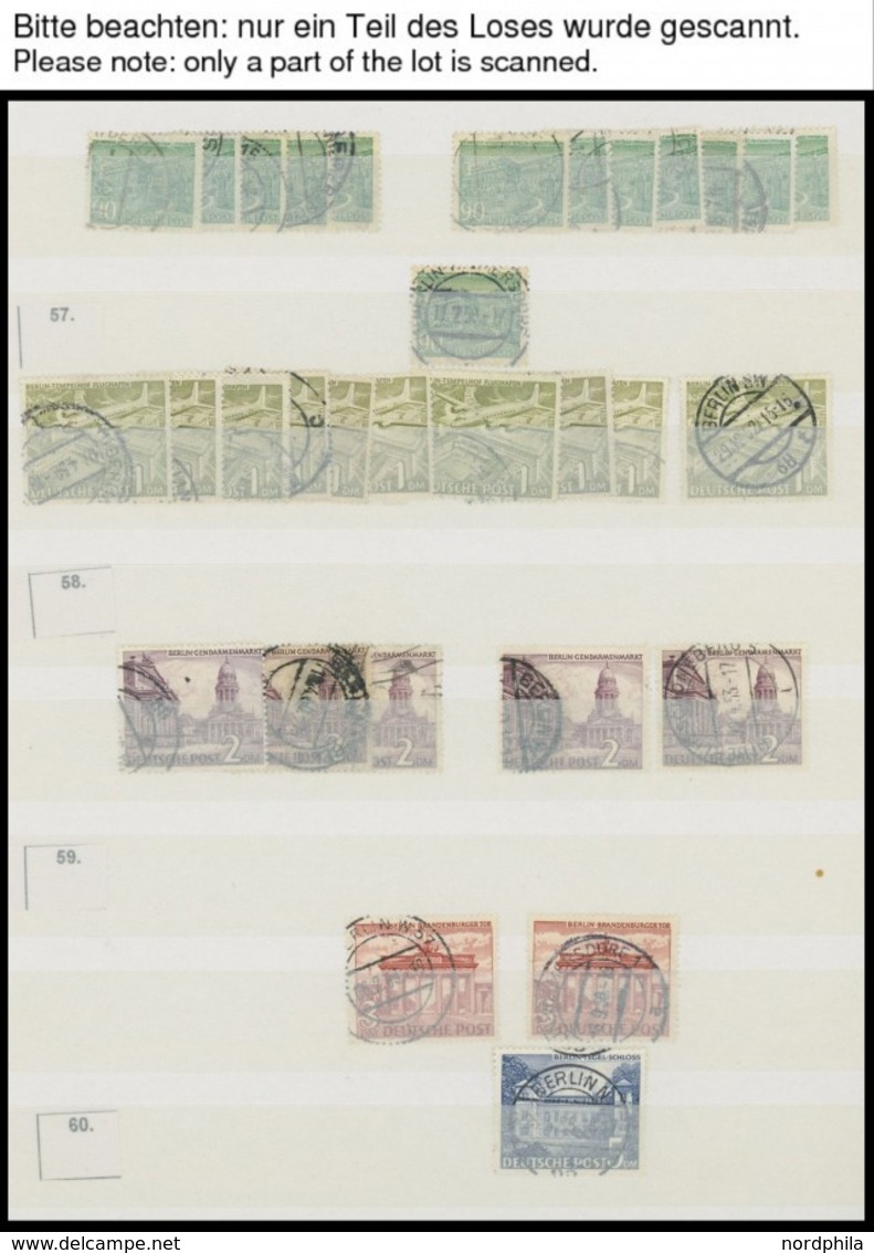 LOTS O,*,** , überwiegend Gestempeltes Lagerbuch Berlin Von 1948-66, Fast Nur Prachterhaltung - Used Stamps