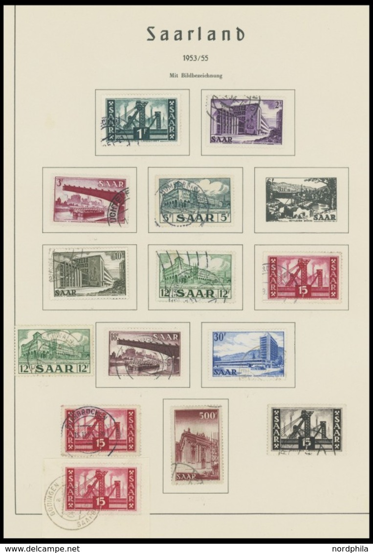 SAMMLUNGEN, LOTS O, 1947-56, Gestempelte Sammlung Mit Einigen Mittleren Werten, Feinst/Pracht, Einige Stempel Sind Nicht - Sonstige & Ohne Zuordnung