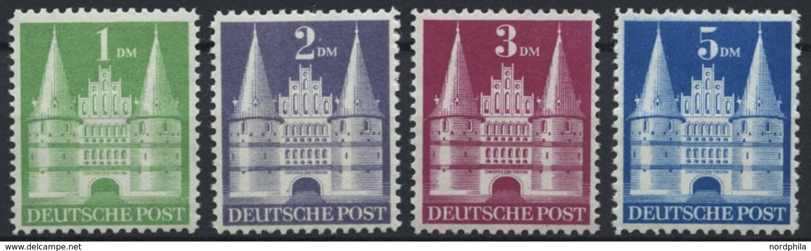 AMERIK. U. BRITISCHE ZONE 97-100I **, 1948, 1 - 5 DM Flache Treppe, 4 Prachtwerte, Mi. 175.- - Otros & Sin Clasificación