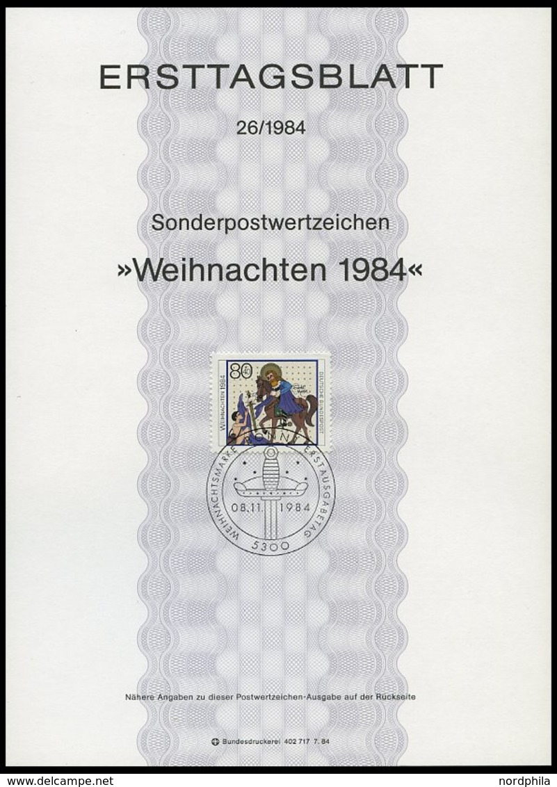 ERSTTAGSBLÄTTER 1197-1233 BrfStk, 1984, Kompletter Jahrgang, ETB 1 - 26/84, Pracht - Andere & Zonder Classificatie