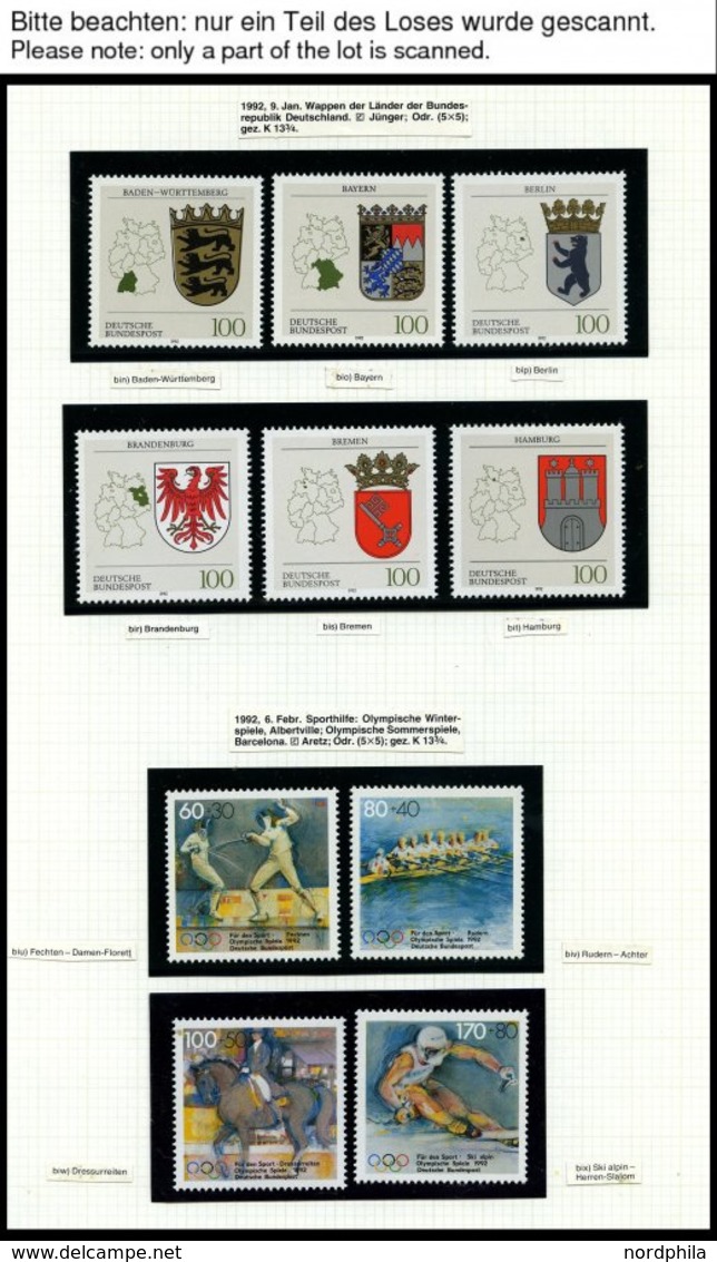 JAHRGÄNGE 1582-1644 **, 1992, Kompletter Jahrgang, Pracht - Altri & Non Classificati