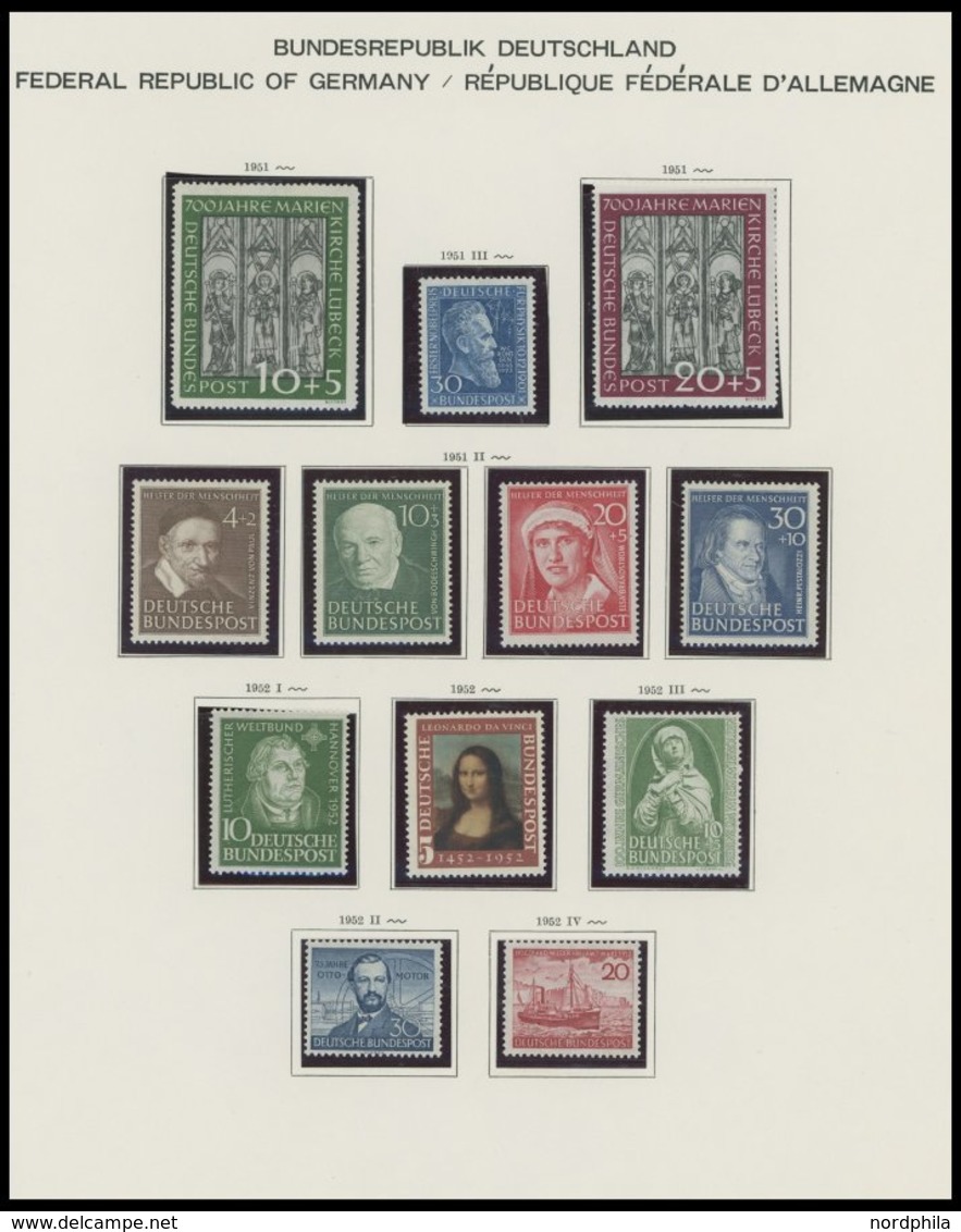 SAMMLUNGEN **, 1949-1980, Postfrische Sammlung Bundesrepublik Bis Auf Den Posthornsatz In Den Hauptnummern Komplette Sam - Used Stamps