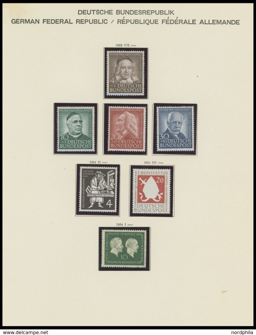 SAMMLUNGEN **, 1949-1980, Postfrische Sammlung Bundesrepublik Bis Auf Den Posthornsatz In Den Hauptnummern Komplette Sam - Usados