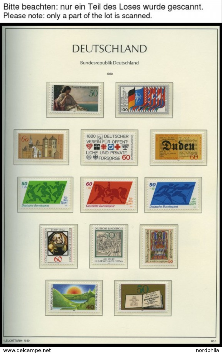 SAMMLUNGEN **, 1980-99, Postfrische Komplette Teilsammlung Im Leuchtturm Falzlosalbum, Prachterhaltung - Used Stamps