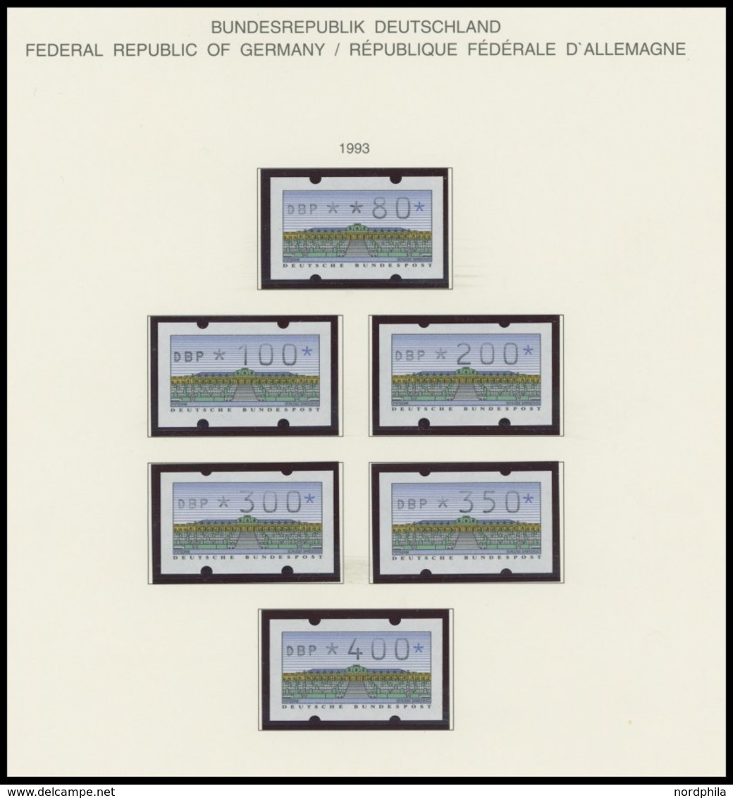 SAMMLUNGEN **, Fast Komplette Postfrische Sammlung Bundesrepublik Von 1991-95 Auf Schaubekseiten, Meist Prachterhaltung - Usados