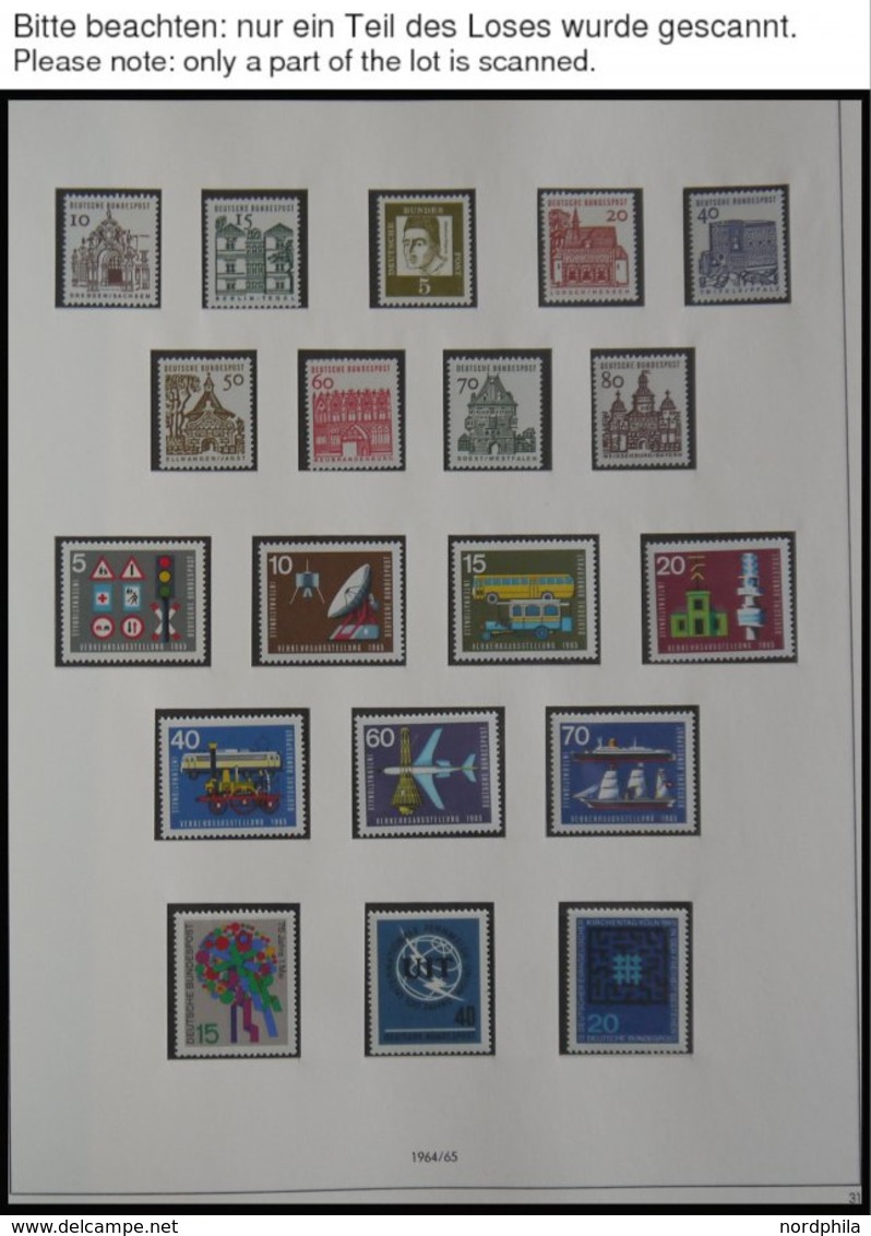 SAMMLUNGEN **, Komplette Postfrische Sammlung Bundesrepublik Von 1960-69 Im SAFE Falzlosalbum (Text Ab 1949), Prachterha - Used Stamps