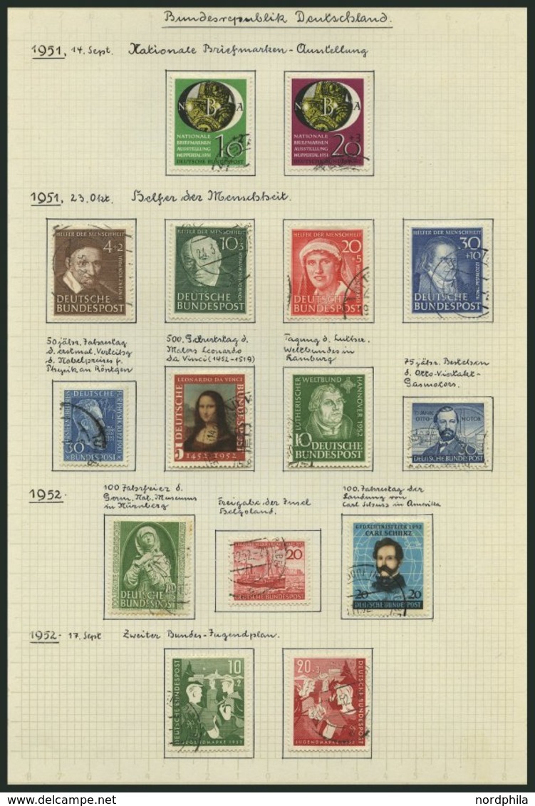 SAMMLUNGEN O, Bis Auf Mi.Nr. 139/40 In Den Hauptnummern Komplette Sauber Gestempelte Sammlung Bundesrepublik Von 1949-83 - Used Stamps