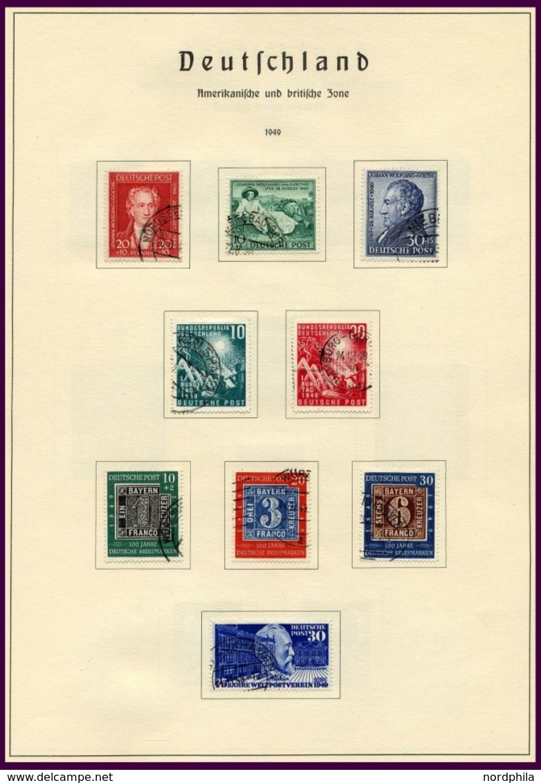 SAMMLUNGEN O, Saubere Gestempelte, In Den Hauptnummern Komplette Sammlung Bis 1976 In 2 Leuchtturm Falzlosalben, Fast Nu - Used Stamps