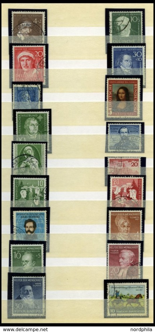 SAMMLUNGEN O,*,** , Saubere, überwiegend Gestempelte Sammlung Bundesrepublik Von 1949-74 Im Einsteckbuch, U.a. Mit Mi.Nr - Used Stamps