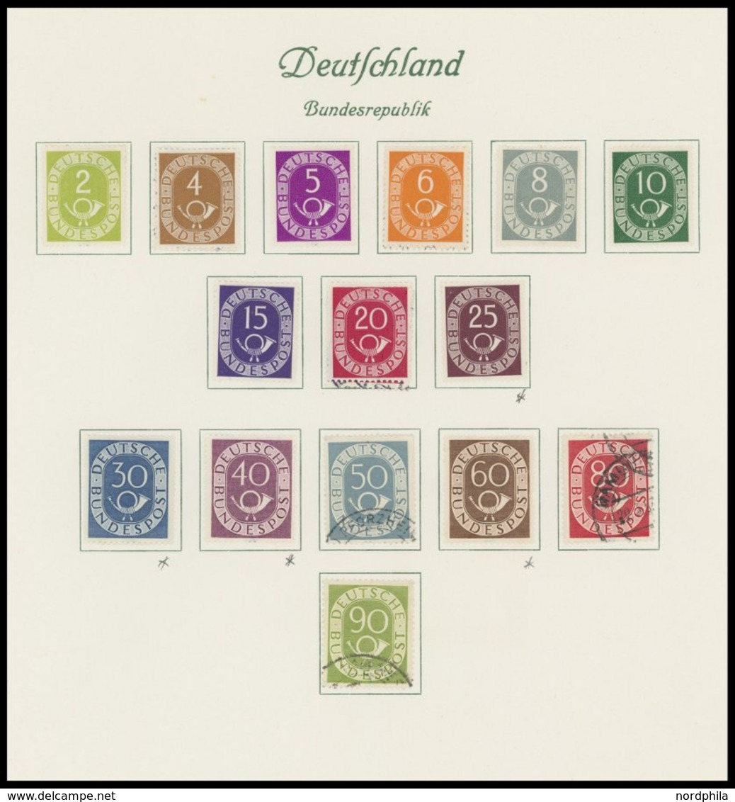 SAMMLUNGEN *,o , überwiegend Ungebrauchte Sammlung Bundesrepublik Von 1949-66 Auf Borek Seiten Mit Vielen Guten Ausgaben - Used Stamps