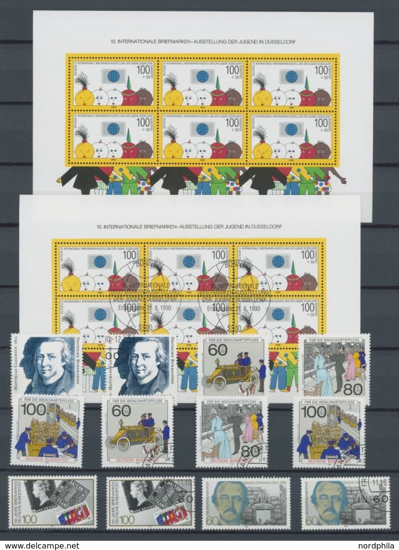 SAMMLUNGEN **,o , In Den Hauptnummern Fast Komplette Sammlung Bundesrepublik Von 1983-97 (Mi.Nr. 1181-Bl. 40), Jeweils P - Used Stamps