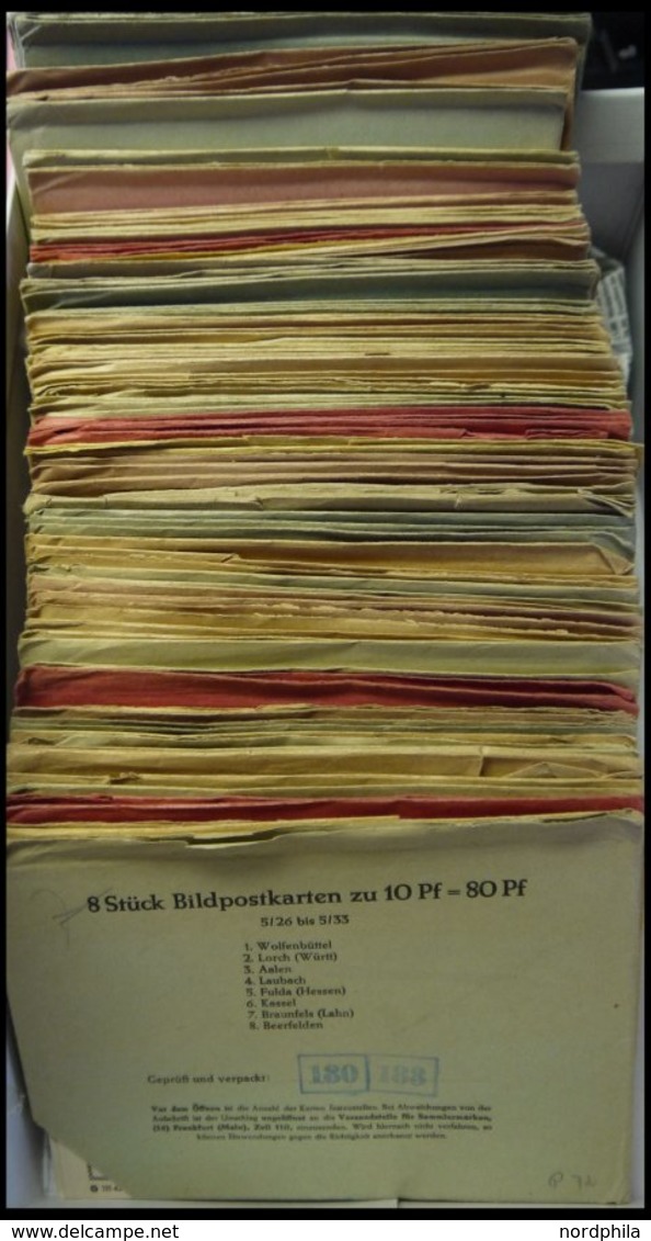 GANZSACHEN P 72,81 BRIEF, 1962/3, Reichhaltige Partie Bildpostkarten 10 Und 15 Pf. Bedeutende Deutsche, Mi.Nr. 5/26 - 33 - Sammlungen