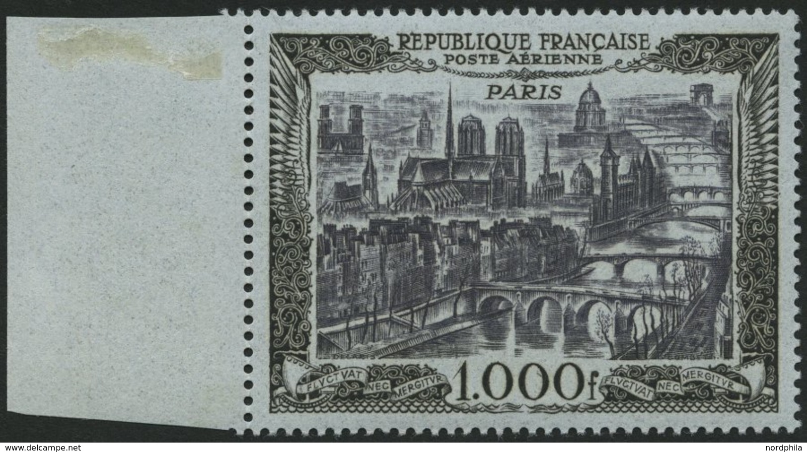FRANKREICH 865 **, 1950, 1000 Fr. Paris, Pracht, Mi. 140.- - Andere & Zonder Classificatie