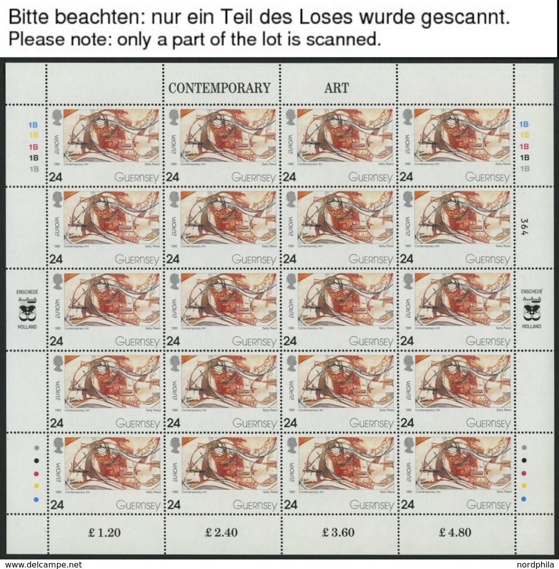 GUERNSEY KB **, 1976-94, Europa, Bis Auf 1977 Alle 18 Kleinbogensätze Komplett, U.a. Mit Mi.Nr. 608-11, Pracht, Mi. 756. - Guernsey